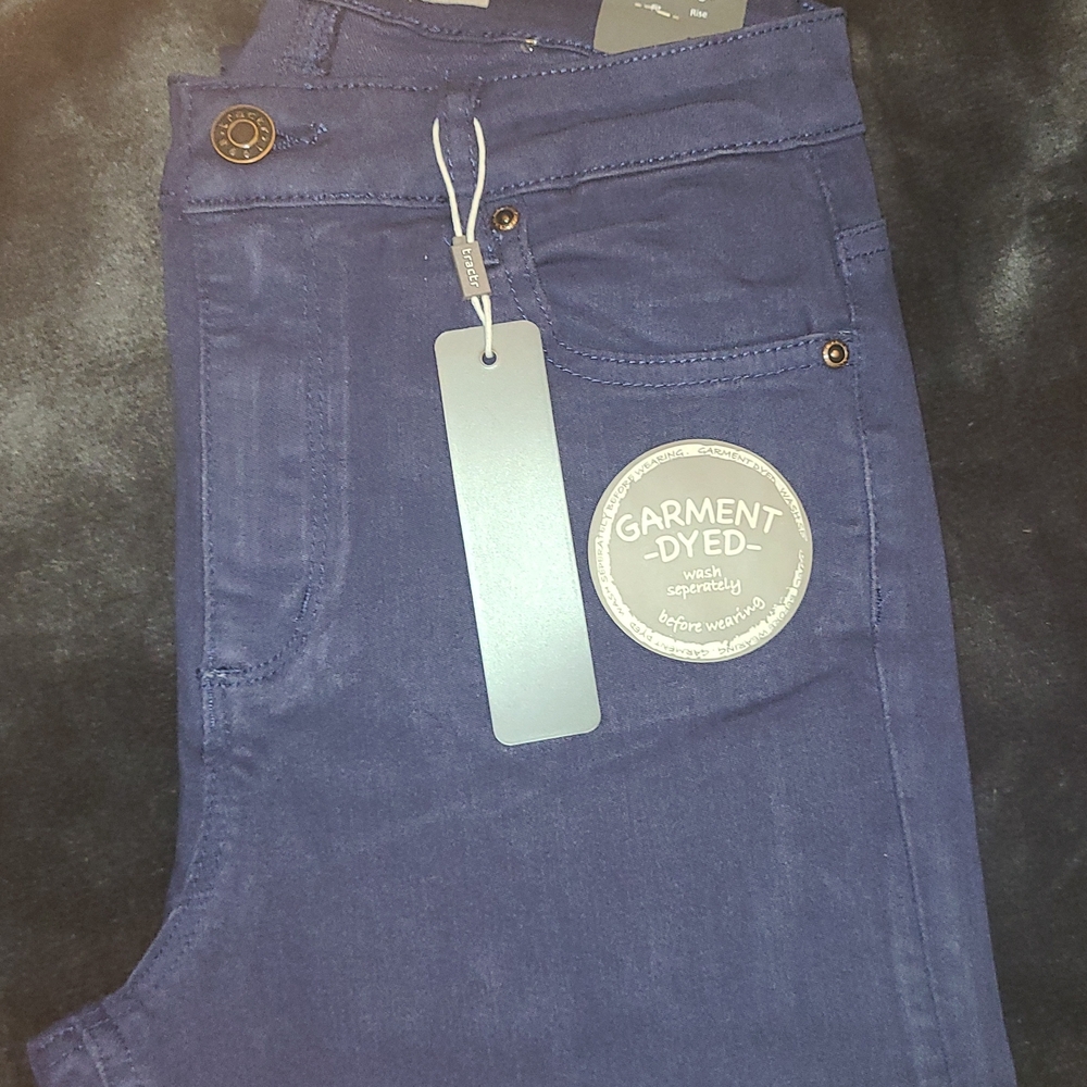 Tractr Women's High Rise Jeans - Deep Blue